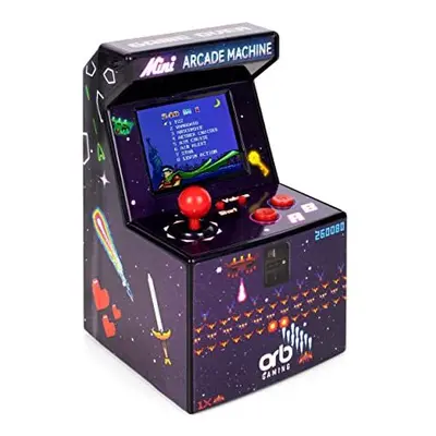 Mini Arcade Machine, In-Built Games, 8-Bit Retro Arcade Games, 2.5â Full Colour Screen, 8-Way 