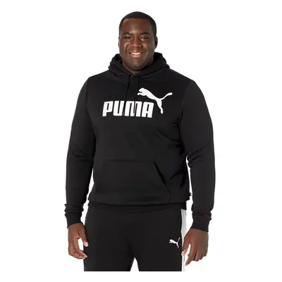 PUMA mens Essentials Big Logo Fleece Hoodie Big Tall Hooded Sweatshirt Cotton Black 4XLarge US