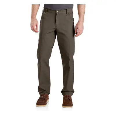 Carhartt Men's Rugged Flex Relaxed Fit Duck Dungaree Pant Tarmac 34W