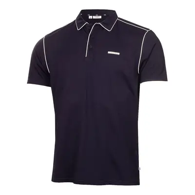 (S, Navy) Calvin Klein Mens San Marcos Moisture Wicking Golf Technical Polo Shirt