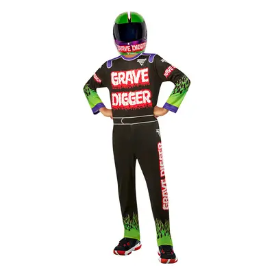 Rubie's Child's Monster Jam Grave Digger Costume Jumpsuit and Mask As