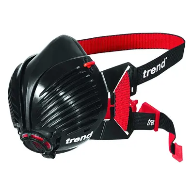 Trend STEALTH/SM Half Mask Respirator, Black/Red, Small/Medium