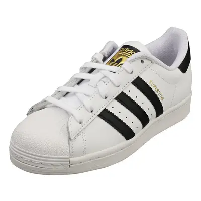 adidas Superstar Womens Classic Trainers in White Black - UK