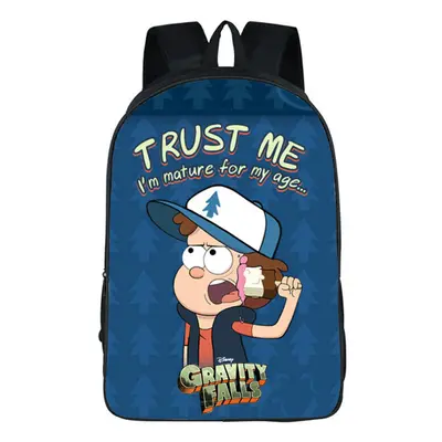 (#3) Gravity Falls Cartoon Backpack School Bag Shoulder Bag Student Book Bag