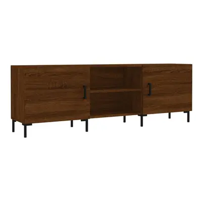 (brown oak) vidaXL TV Cabinet TV Console Sideboard Media Console White Engineered Wood