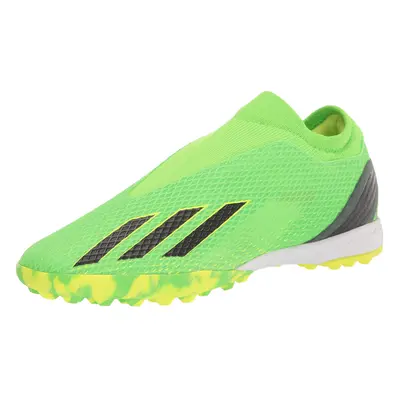 adidas Unisex X Speedportal.3 Turf Soccer Shoe Solar Green/Solar Red/Solar Yellow (Laceless) US 