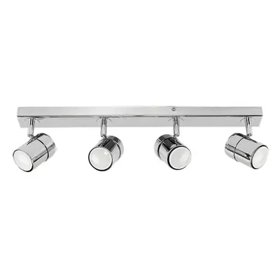 Modern Way Straight Bar Ceiling Spotlight Fitting in a Polished Chrome Finish