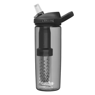 (600ml, Charcoal) CamelBak Eddy Bottle Filtered By Lifestraw BPA Free Charcoal Dual Filter 600ml