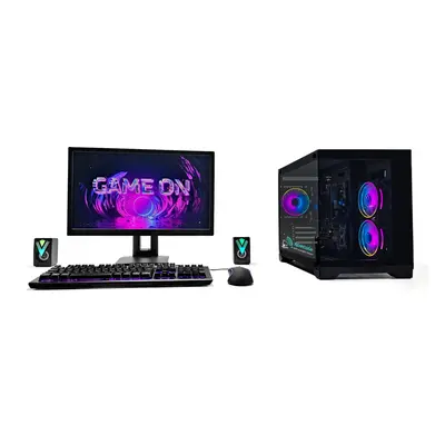 i7 Gaming PC - 16GB RAM/500GB SSD/Win11/RTX 6GB - 24" Monitor