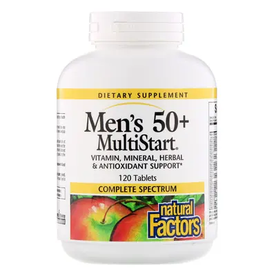 Natural Factors, Men's 50+ MultiStart, Tablets