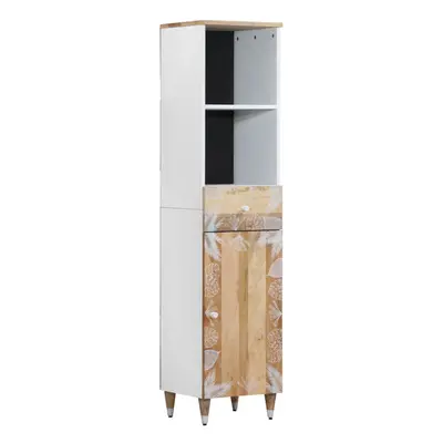 vidaXL Bathroom Cabinet 38x33.5x160 cm Solid Wood Mango