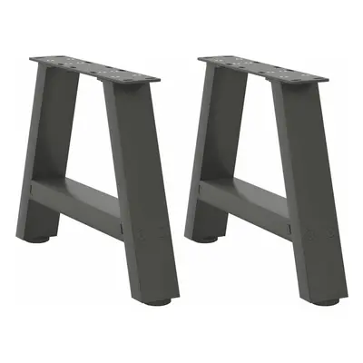 (anthracite, x (30-31) cm) vidaXL Coffee Table Legs A-Shaped Desk Legs Metal Bar Stand DIY pcs S