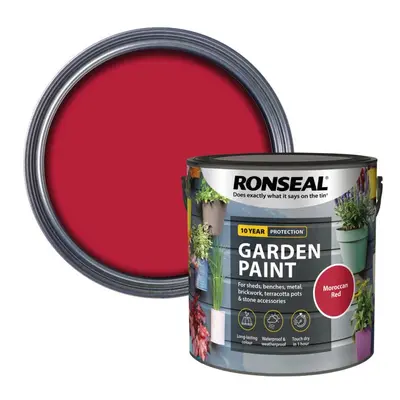 Ronseal - Garden Paint 2.5L - Moroccan Red