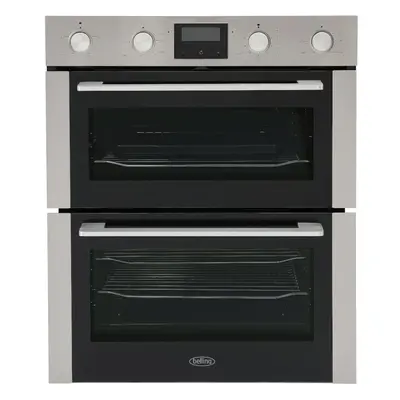 Belling BI703MFC Stainless Steel Built-In Electric Double Oven - A Rated