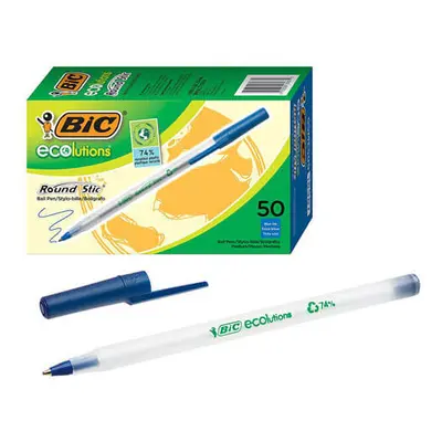 Bic BICGSME509BE Ecolutions Round Stic Ballpoint Pen - Blue Ink