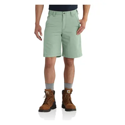 Carhartt Men's Rugged Flex Relaxed Fit Canvas Work Short Jade Reg