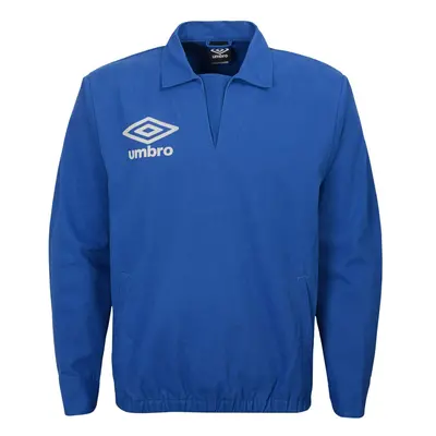 Umbro Mens Long Sleeve Drill Sweatshirt TW RoyalWhite Large