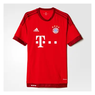 adidas Bayern Munich Mens Home Soccer Jersey (Red) X-Small