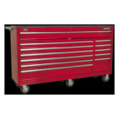 Rollcab Drawer with Ball-Bearing Slides Heavy-Duty - Red