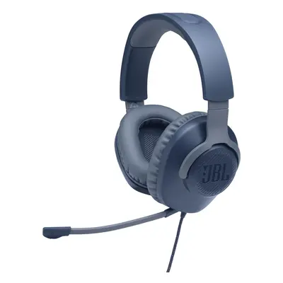 Quantum Wired Over-Ear Gaming Headset with Boom Mic, Multi-Platform Compatible, Blue