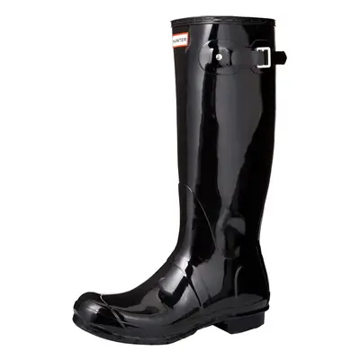 Hunter Footwear Women's Original Tall Back Adjustable Gloss Rain Boots