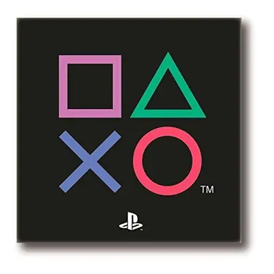 PlayStation Square Rug - Playstation Controller Icons Design - Official Sony Playstation Product