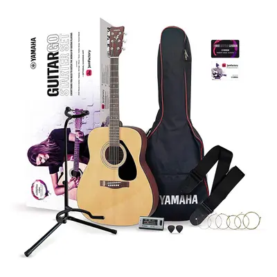 Yamaha GuitarGo - Starter Set, Acoustic guitar set for beginners and restarters - including stri