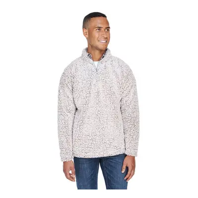 Adult Epic Sherpa Quarter-Zip - OATMEAL HEATHER - S(D0102H76gLJ)