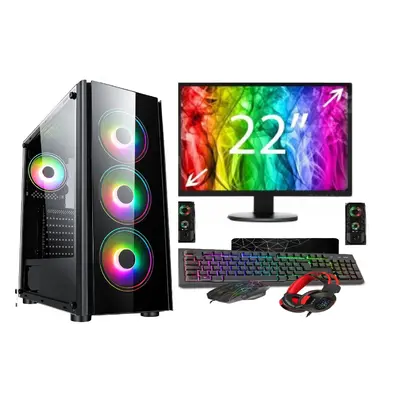 Fast Gaming Intel Quad Core i5 16GB RAM 1TB HDD 128GB SSD PC Bundle & Speakers