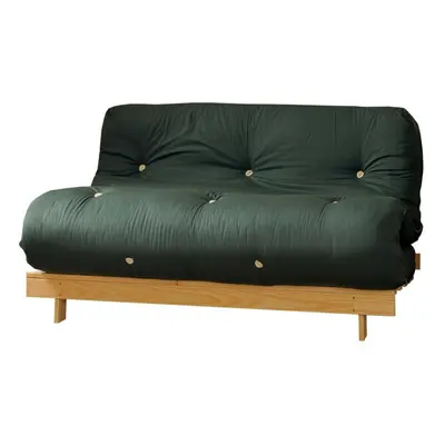 (Green, Small Double) Comfy Living Albury Futon Sofa Bed