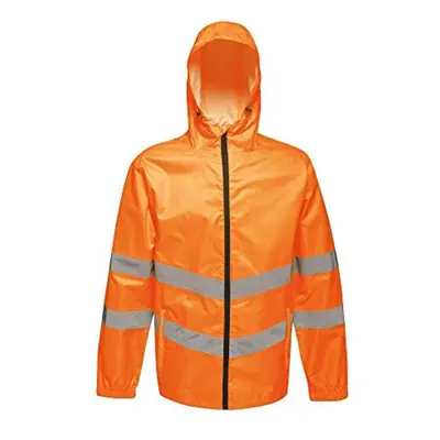 (S, Orange) Regatta Unisex Hi Vis Pro Packaway Reflective Work Jacket