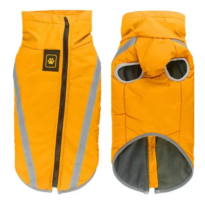 (Yellow, 4XL) Pet Dog Waterproof Padded Jacket Vest Coat Reflective Waistcoat Raincoat