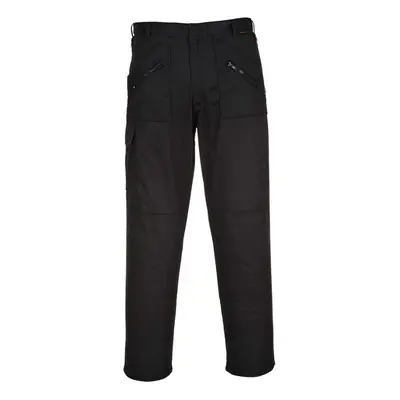 Portwest S887- Black Sz Regular Action Work Trousers Safety