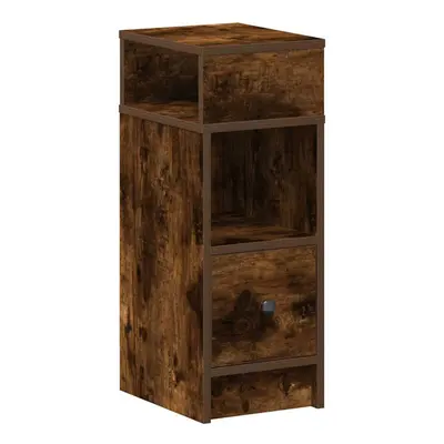 (smoked oak, pcs) vidaXL Bedside Cabinets with Drawer Nightstand Bed Side Table Side Cabinet