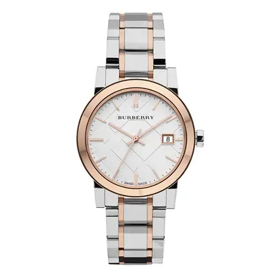 BURBERRY BU9105 Two Tone Rose Gold Stainless Steel Bracelet Ladies Watch