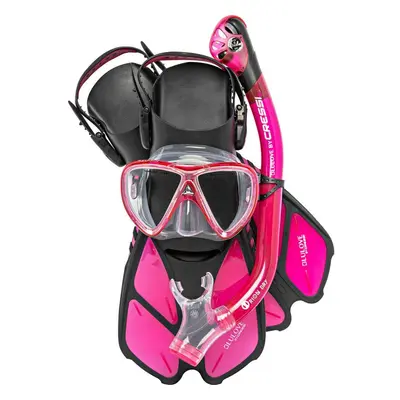 Cressi Bonete Pro Dry Set Translucent Pink L/XL