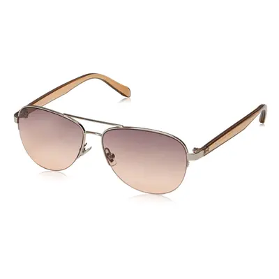 Fossil Women's FOS3062s Aviator Sunglasses Ruthenium Nude mm