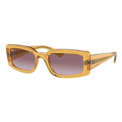 Ray-Ban Women's RB4395 Kiliane Square Sunglasses Transparent Yellow/G