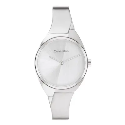 Calvin Klein Women's Quartz Stainless Steel Case and Bangle Bracelet W