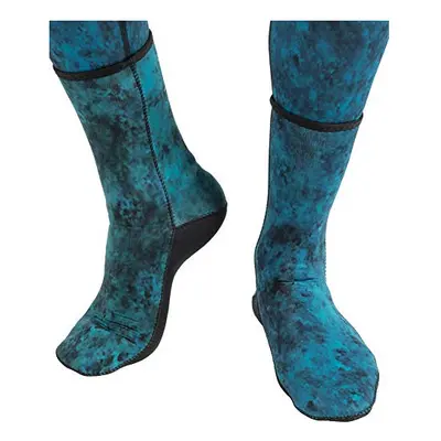 Unisex Hunter mm neoprene socks for aquatic activities, Camo blue, UK