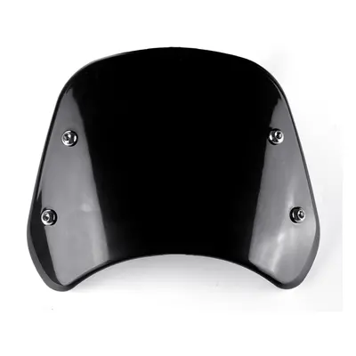 (Black) Motorcycle Windshield Wind Deflector 5~7" Headlight Windscreen