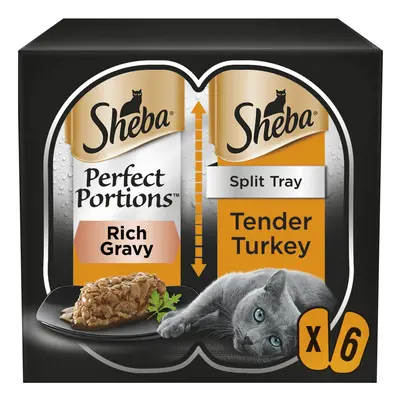 Perfect Portions Cat Food Tray with Turkey Chunks in Gravy (pack of 8)