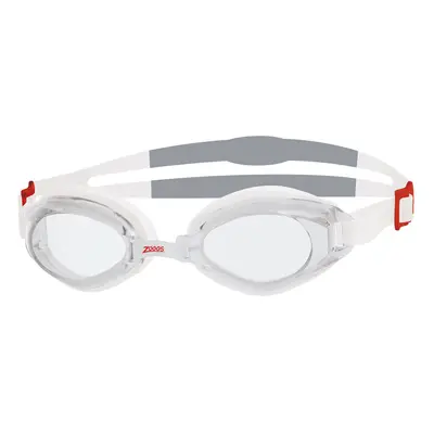 Unisex adult Endura Swimming Goggles - White / Red / Clear