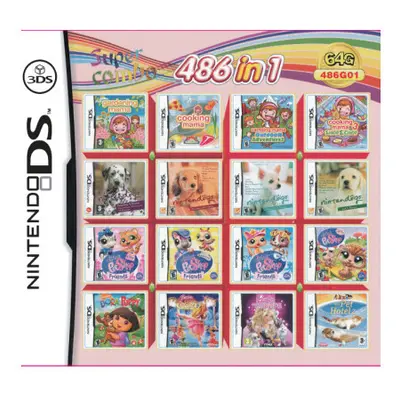 (486 IN 1) In Compilation DS NDS 3DS 3DS NDSL Game Cartridge Card Video Game Handheld Player