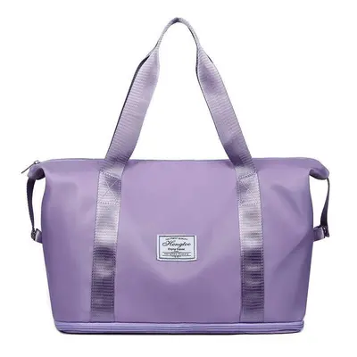 (Taro purple (1 layer of the bottom expansion+dry and wet separation)) Travel Bag Large -Capacit