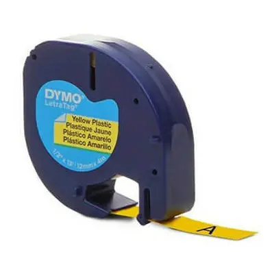 (Yellow) Dymo Letra-Tag Tape Label Plastic