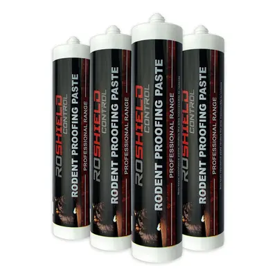 (Pack of 4) Roshield Rodent Proofing & Prevention Mastic