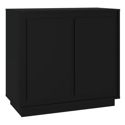 (black) vidaXL Sideboard Cabinet Cupboard Highboard Home Organiser Engineered Wood