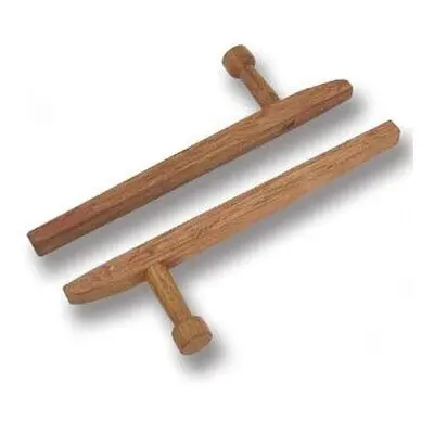 TONFA NATURAL OCTAGONAL RED OAK - 19.5" MARTIAL ARTS TRAINING WEAPONS