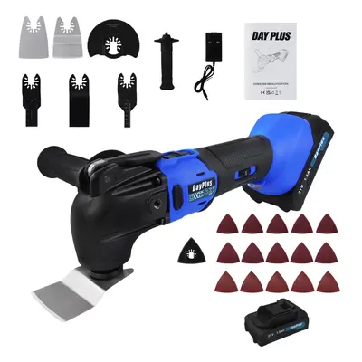 Cordless Oscillating Tool Kit Mutil Power Tool with Oscillating Saw Blades 21V Battery